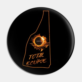 Total Eclipse 2024 New Hampshire Pin