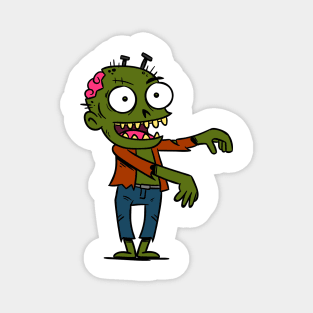 Halloween Zombie cartoon Magnet