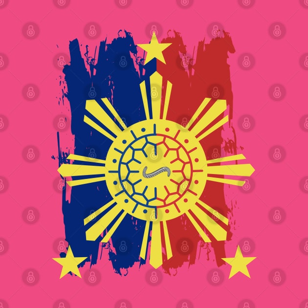 Philippine Flag / 3 Stars & Sun / Baybayin - HA by Pirma Pinas