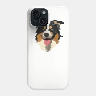 Black tricolor Australian Shepherd Phone Case