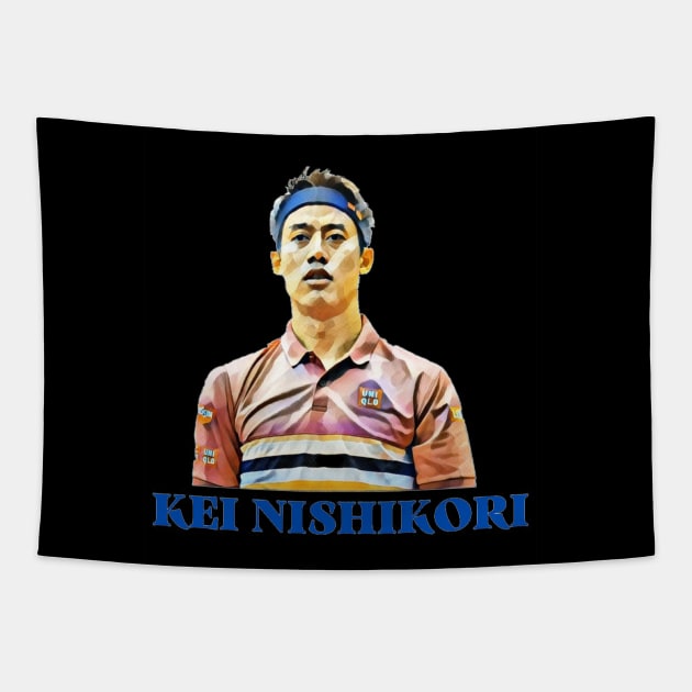 kei nishikori Tapestry by BorodinaAlen