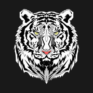 White Tiger Face T-Shirt