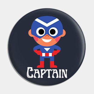 Avonger Captain Super Hero | Dark Colors Combination Pin