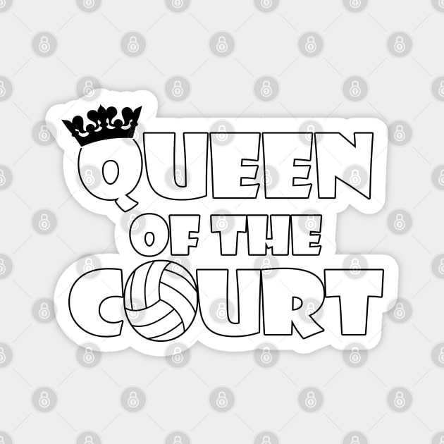 Fun Volleyball Queen of the Court Magnet by Sports Stars ⭐⭐⭐⭐⭐