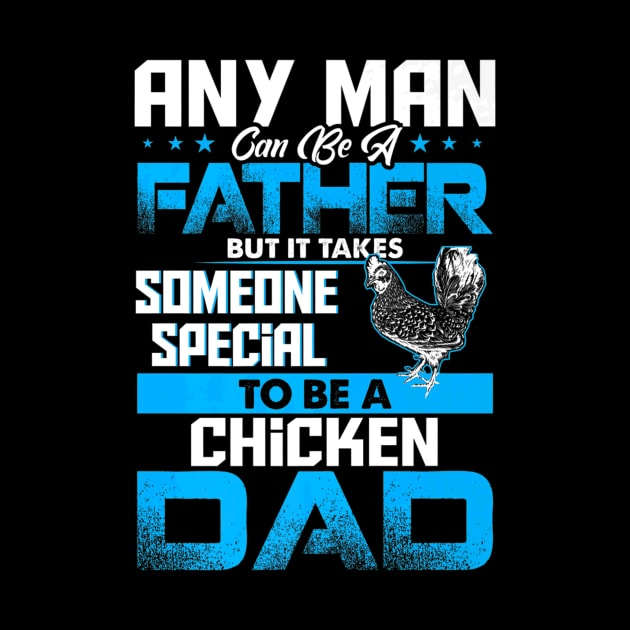 Chicken Dad Animal Father Day by Serrena DrawingFloral