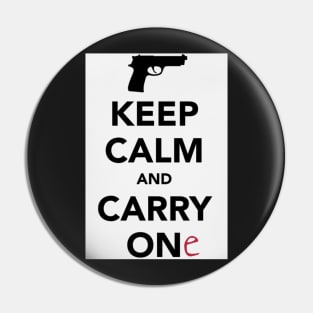 Keep clam and carry one - Glock Pin