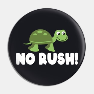 No Rush Turtle Pin