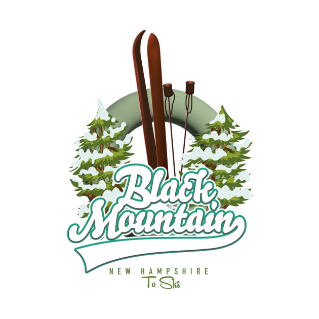 Black Mountain New Hampshire Ski logo by nickemporium1