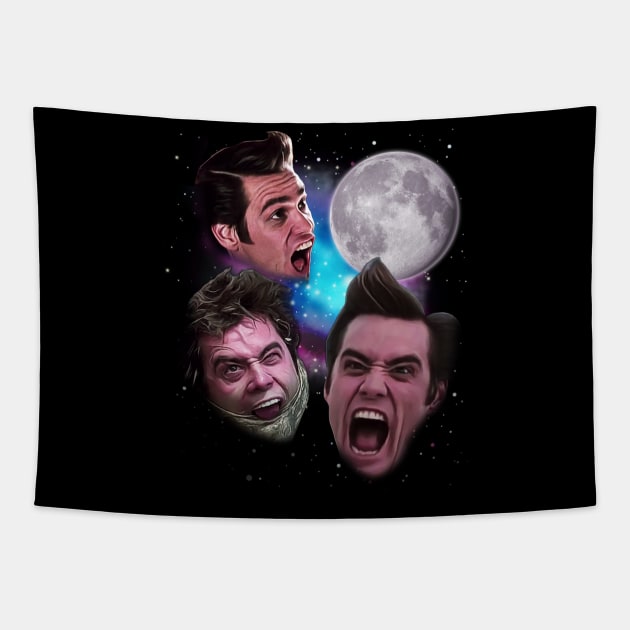 Ace Ventura Howl at the Moon Tapestry by darklordpug