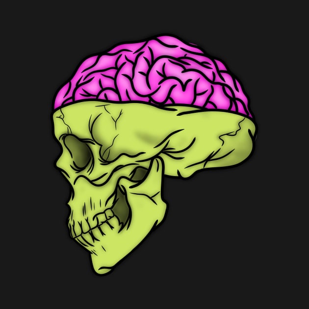 Skull Brain by ScribblinDiamonds