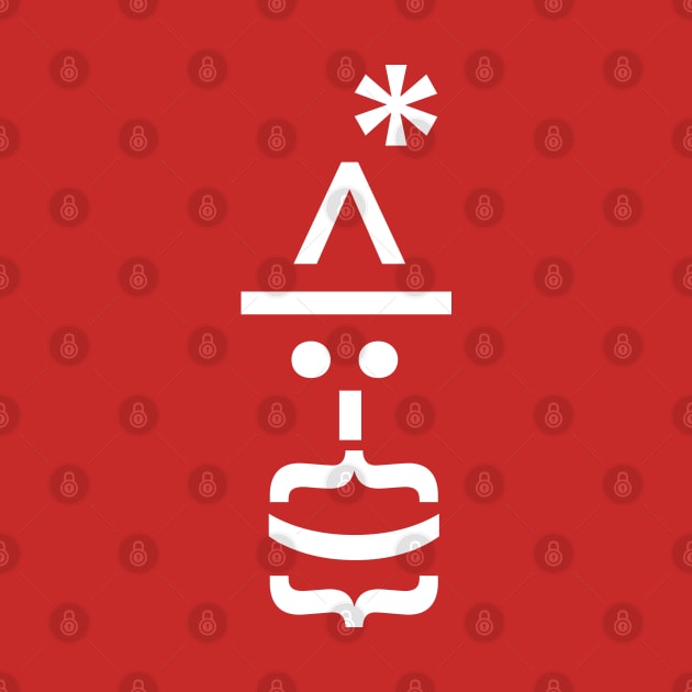 Santa with Beard Christmas Emoticon by tinybiscuits