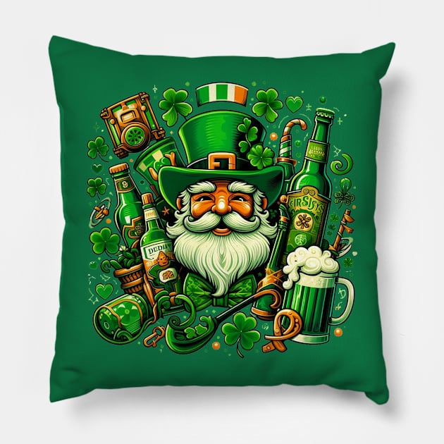 Irish St. Patrick Day Pillow by wizooherb