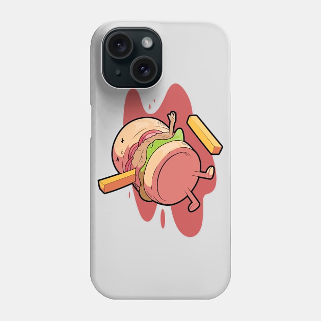 Fried Burger Phone Case by pedrorsfernandes