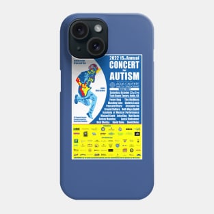 The 2022 15th Annual Concert for Autism flyer t-shirt Phone Case