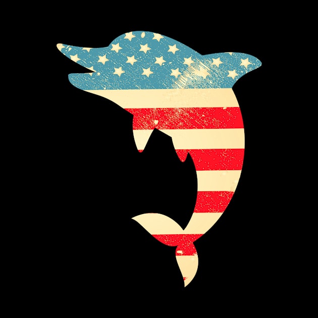 American Flag Dolphin by finchandrewf
