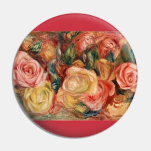 Roses by Pierre Auguste Renoir Pin