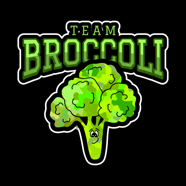 TEAM Broccoli Healthy Food Art by SartorisArt1