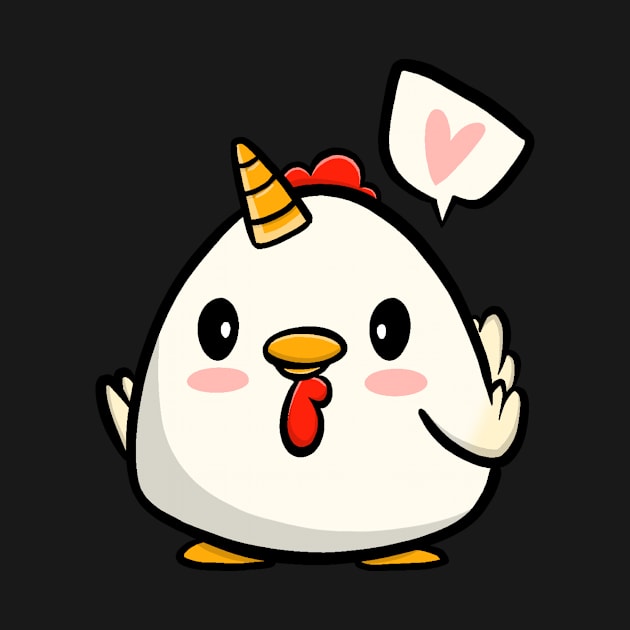 Chicken Unicorn by LetsBeginDesigns