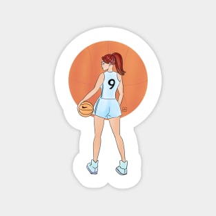 Basketball girl baller Magnet