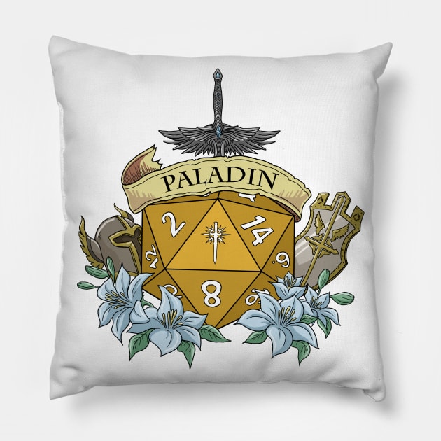 Dice Paladin Pillow by Danielle_Mahaffey