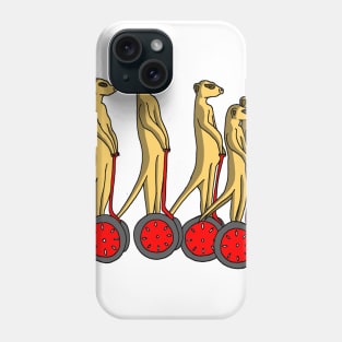 Meerkat on Segway Color Phone Case