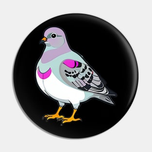 Cute Little Chunky Pigeon Pin