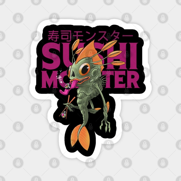 Sushi Monster Magnet by ppmid