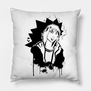 Illustration b girl 2 Pillow