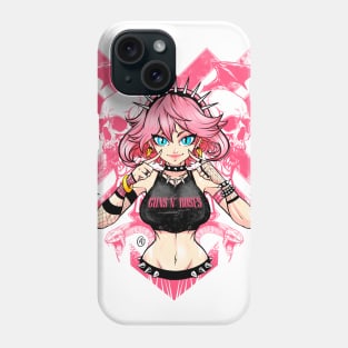 Pink Punk Rock Girl Phone Case