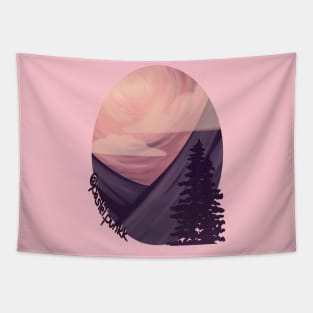 Pink Purple Scenery Tapestry