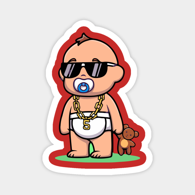 gangsta baby desing gift Magnet by SGcreative