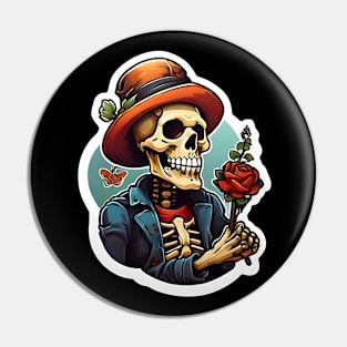 Romantic Skeleton Pin