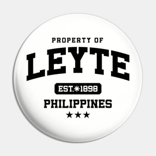 Leyte - Property of the Philippines Shirt Pin