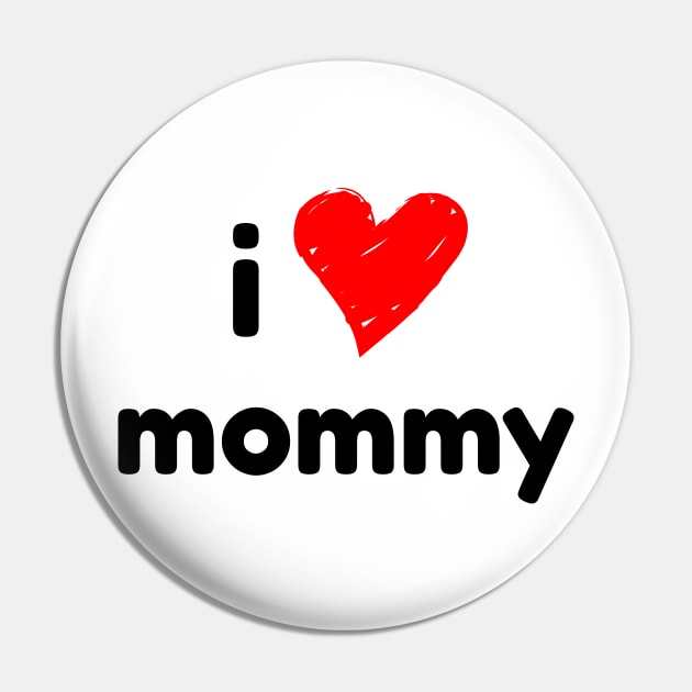 I heart love mommy - Baby Kids Onesie Pin by Tees_N_Stuff