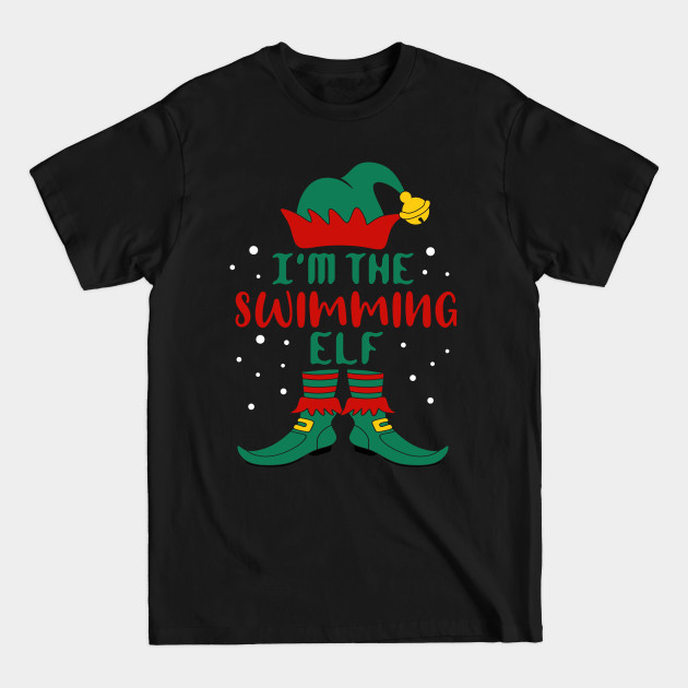 Discover I'm The Swimming Elf Family Christmas Group Matching - Family Christmas Group Matching - T-Shirt