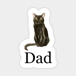 Bombay Cat Dad, Cat Dad Gift, Cat Dad Present, Cat Daddy, Gift for Cat Dad, Gift from the Cat, Present from the Cat Magnet