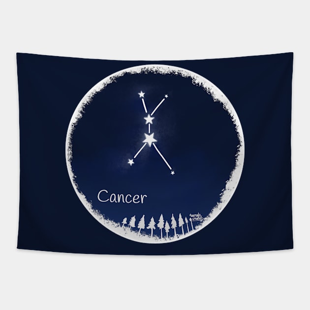 Cancer horoscope - zodiac Tapestry by Aurealis