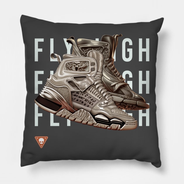 Sneakerhead Sneakers Sneaker Addict urbanwear Fly High Pillow by Tip Top Tee's