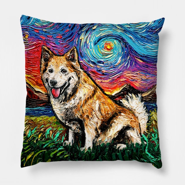 Icelandic Sheepdog Night Pillow by sagittariusgallery