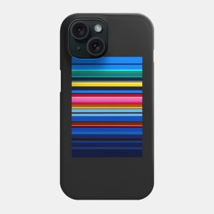 Blue Sky Neon Stripes Phone Case