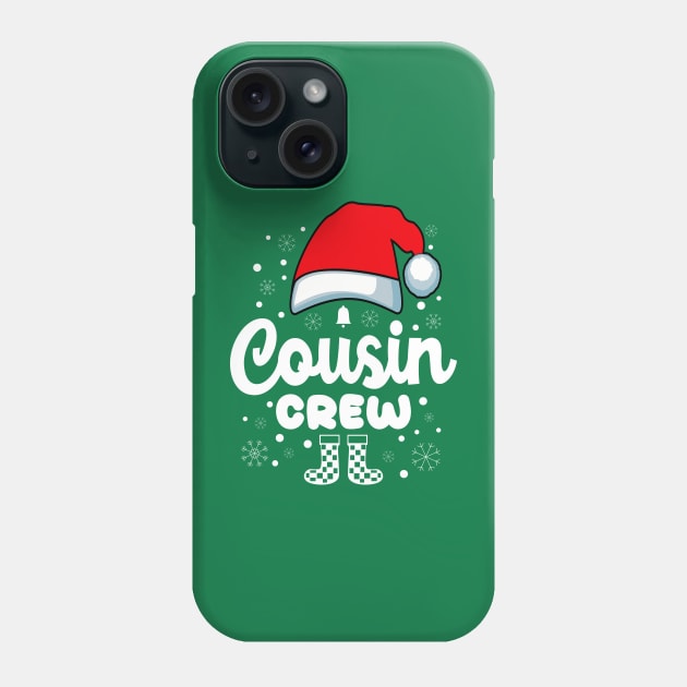 Christmas Family Cousin Santa Hat Phone Case by JaussZ