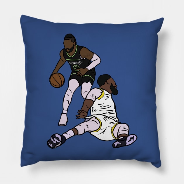 D'Angelo Russell Crosses Over Mike Conley Pillow by rattraptees