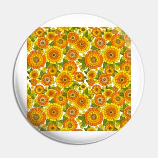 Retro flower bunch Pin