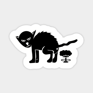 Rude Cat Antisocial Atomic Poo Rude Cats Magnet