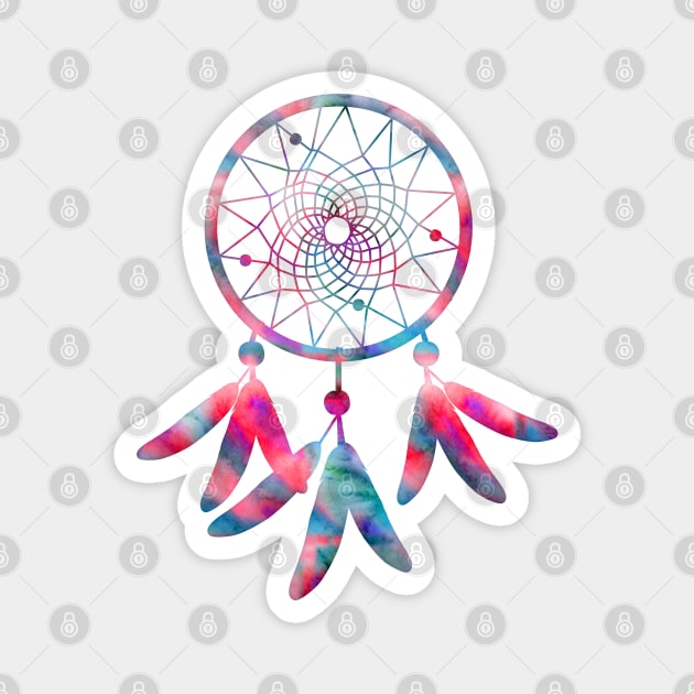 Watercolor Dream Catcher Magnet by MysticMagpie