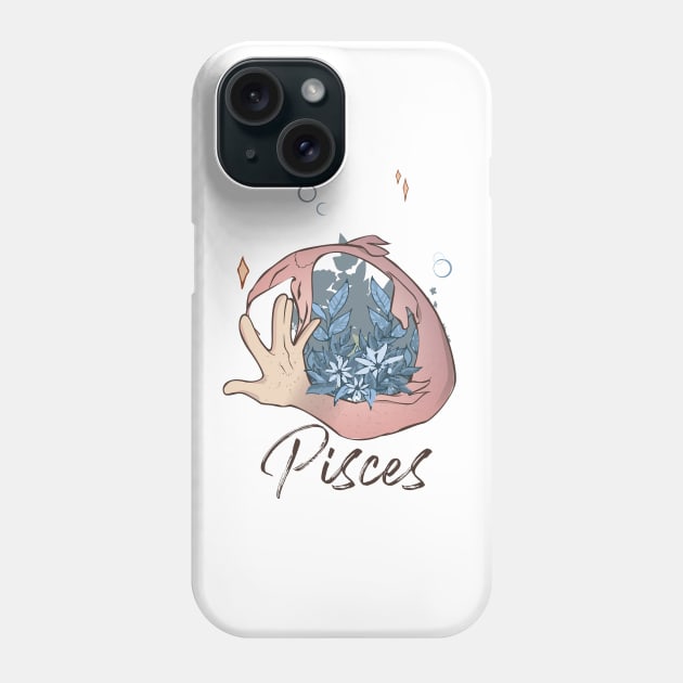 Pisces Phone Case by HiPolly