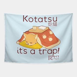 Fox in a Kotatsu it's a trap Tapestry