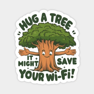 Tree Hugger Magnet