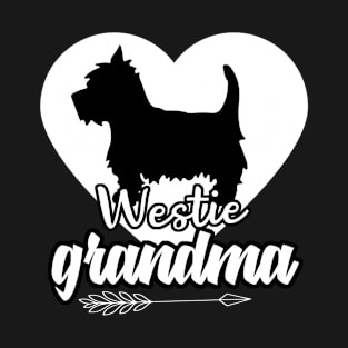 Proud Westie Grandma Heart Arrow T-Shirt