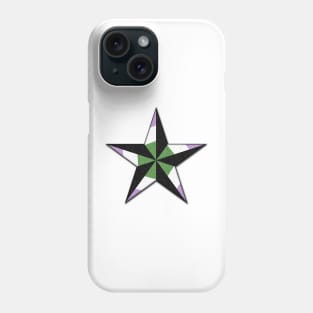 Genderqueer Pride Flag Colored Nautical Star Phone Case